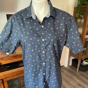Van Heusen  button down shirt with lemons on it